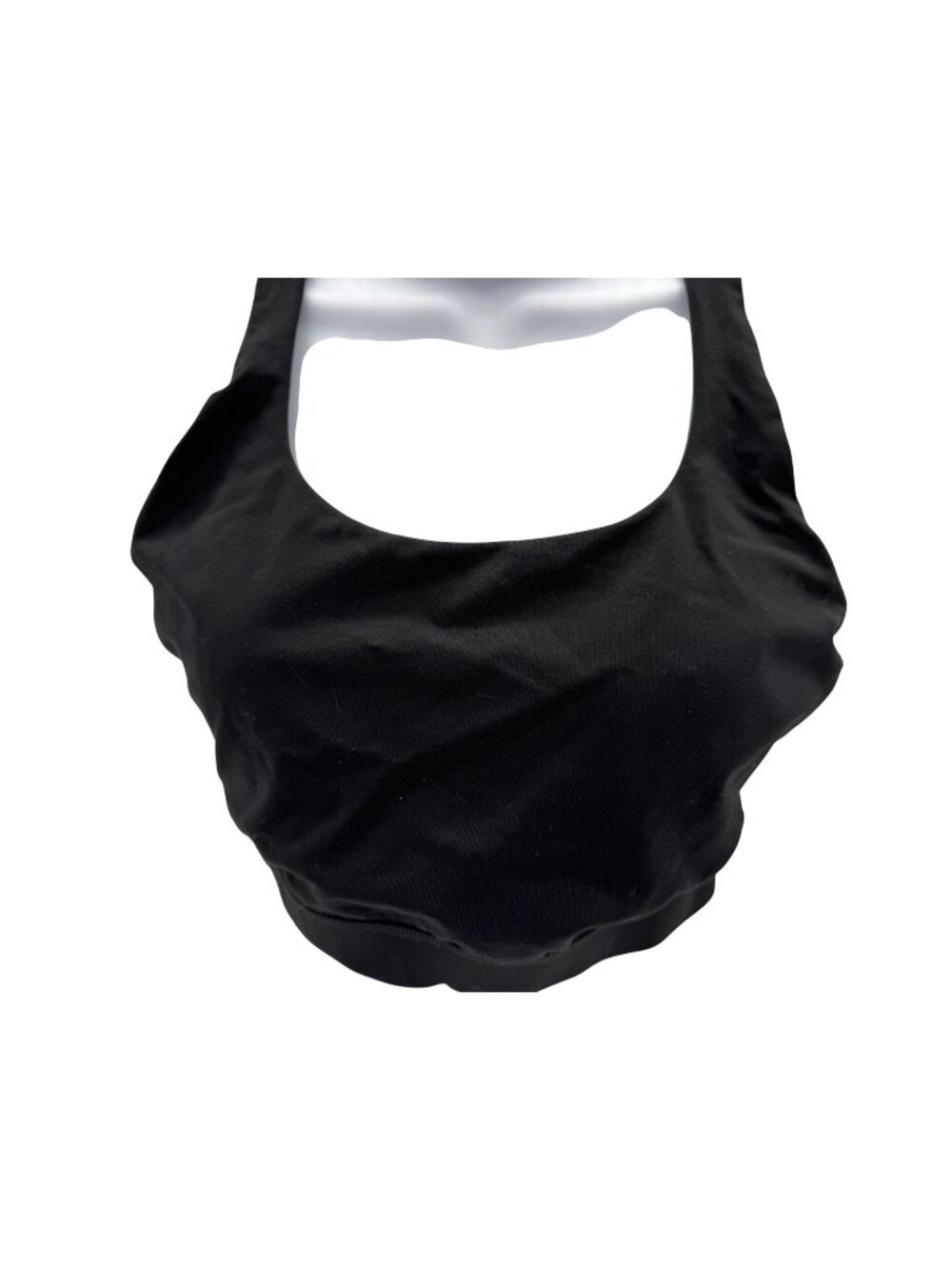 Lululemon Womens Energy Sports Bra Size 10 Black Strappy Crossback Yoga Padded